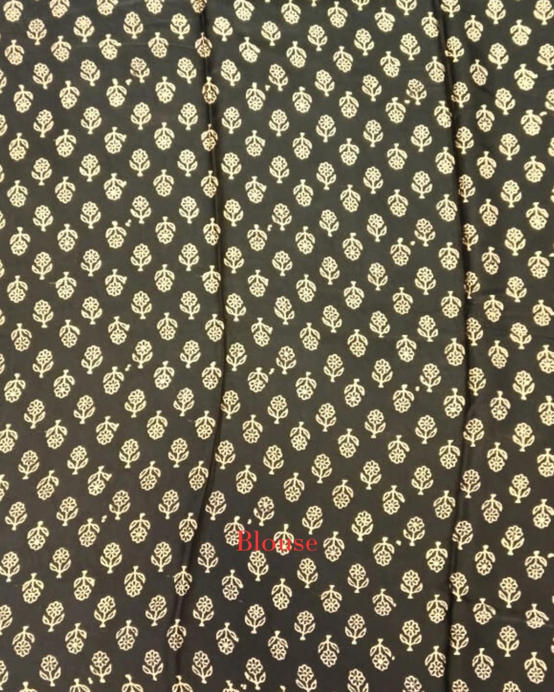 Ajrakh on Pure Modal Silk Saree