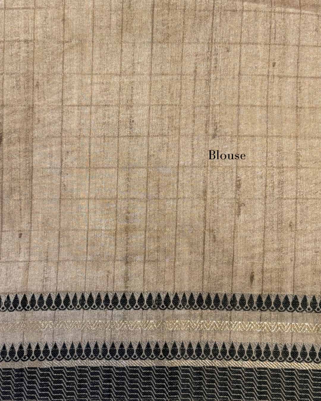 Semi Raw Saree with Sambalpur Border