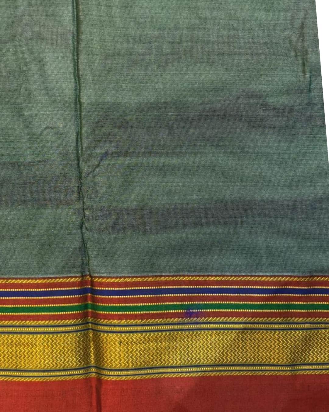 Ilkal Silk Saree with Kasuthi Hand Embroidery