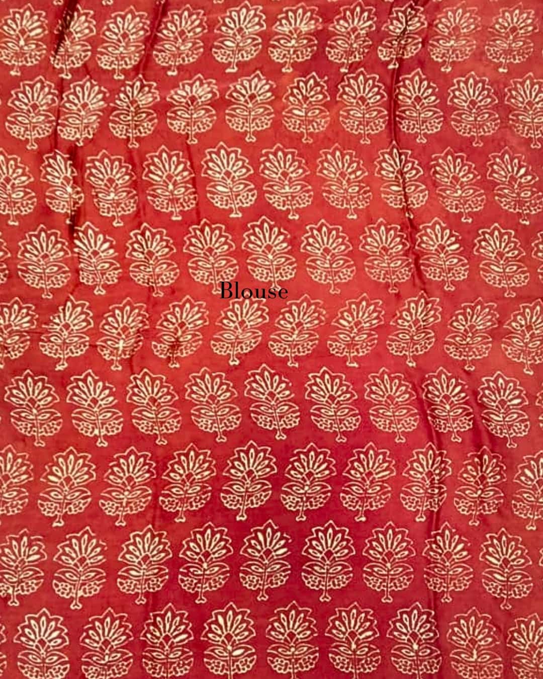 Ajrakh on Pure Modal Silk Saree