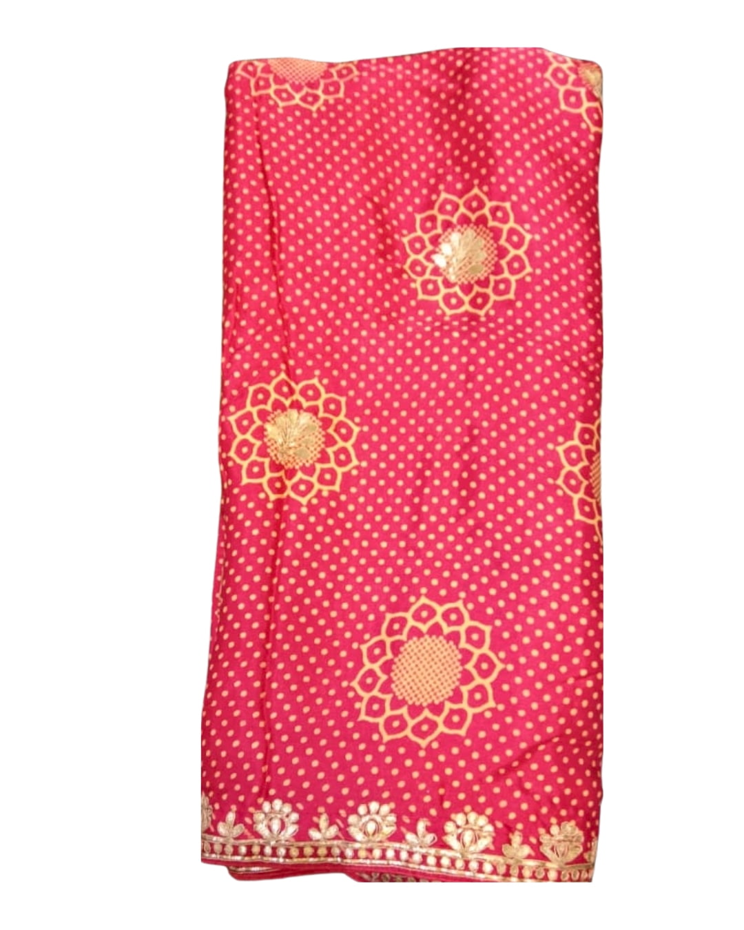 Gajji Silk Saree with Gotta Patti Work 