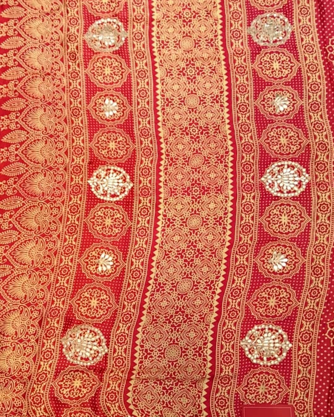 Gajji Silk Saree with Gotta Patti Work 