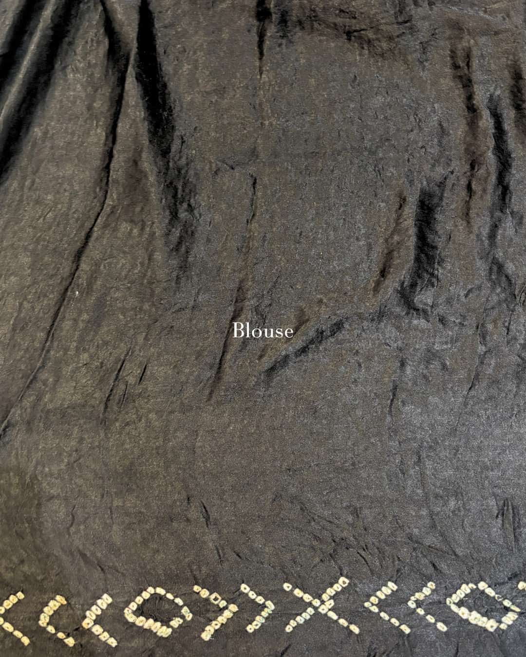 Black Pure Gajji Silk Ghadchola Saree with Zari Weave