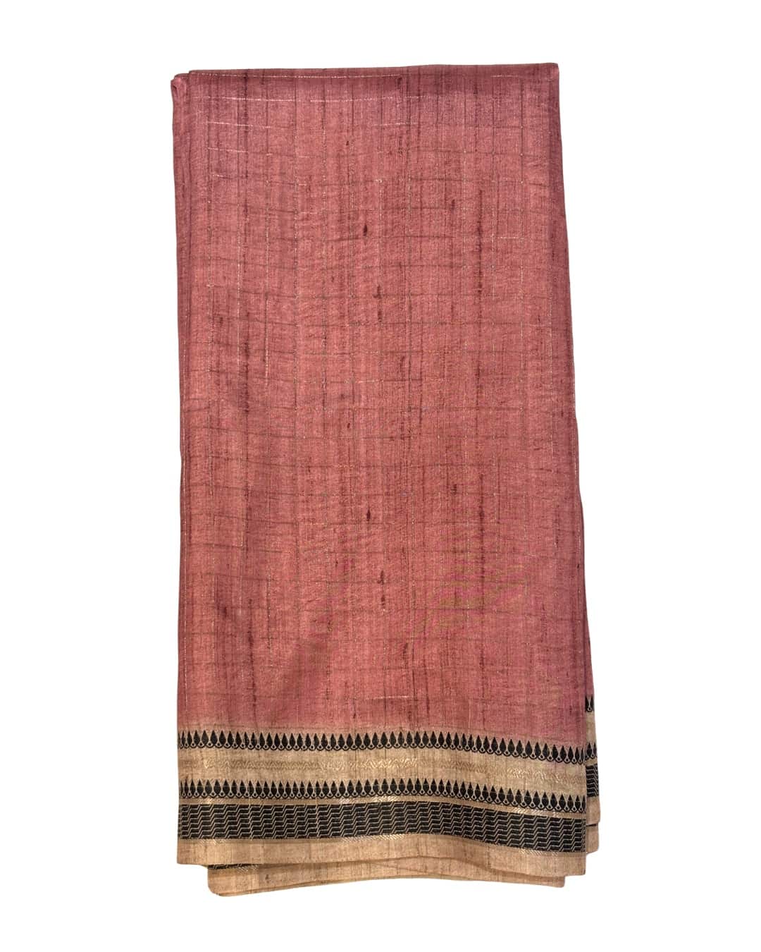 Semi Raw Saree with Sambalpur Border 