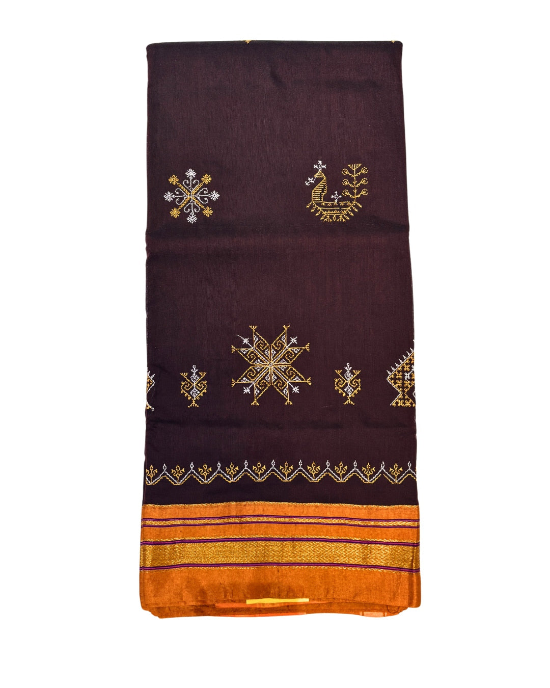 Ilkal Silk Saree with Kasuthi Hand Embroidery