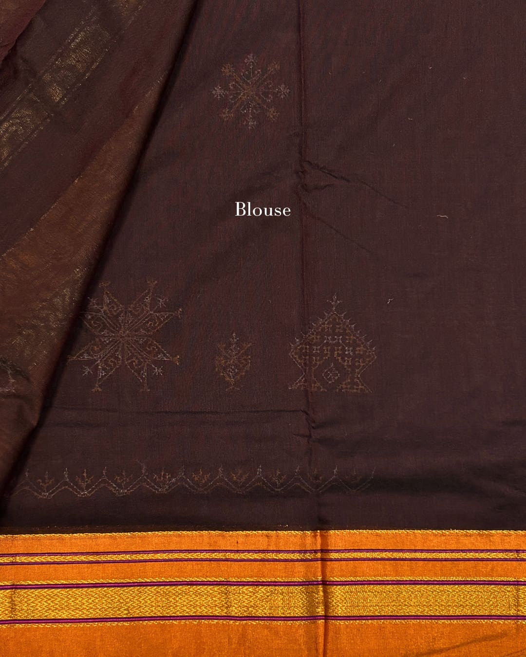 Ilkal Silk Saree with Kasuthi Hand Embroidery