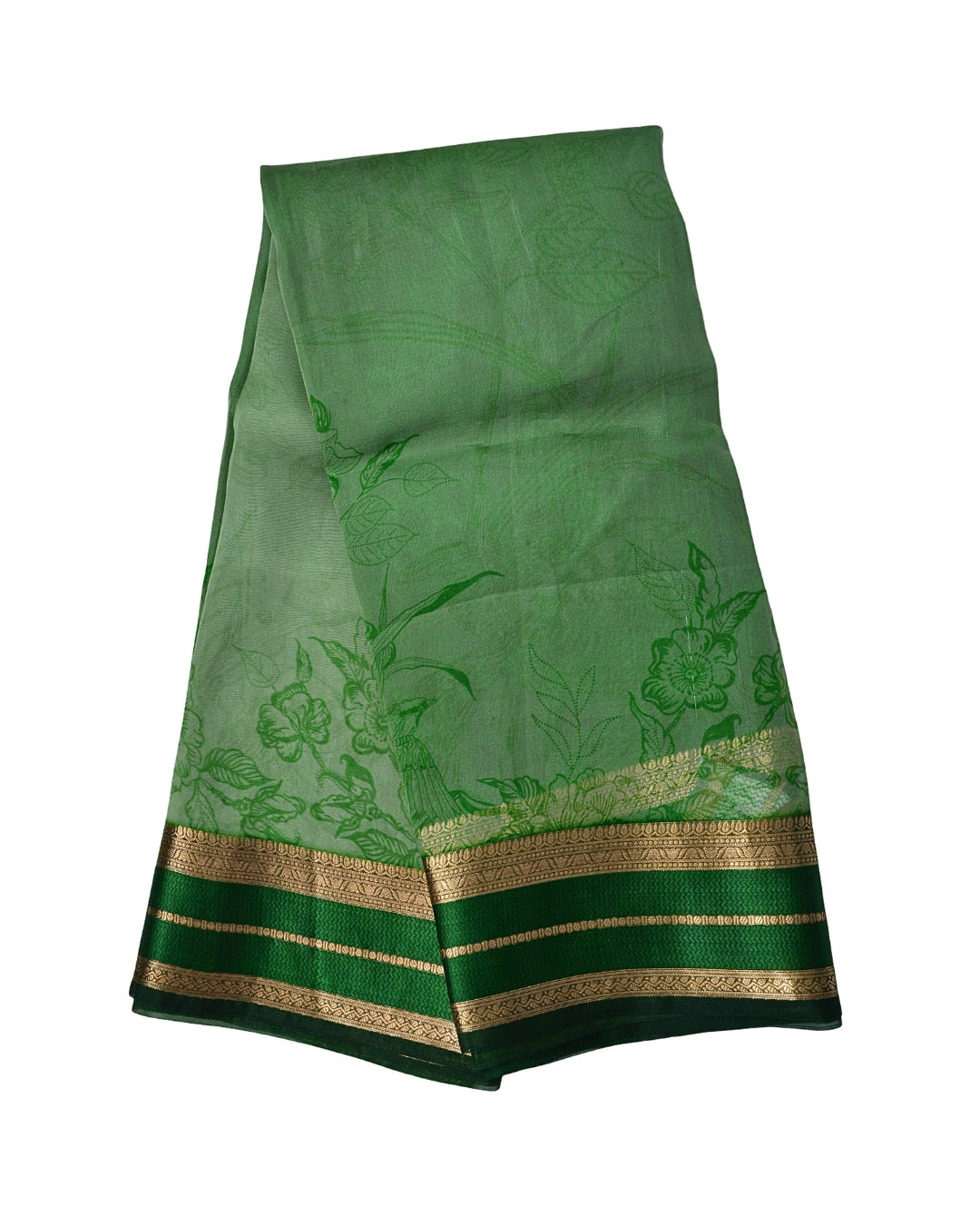 Pure Organza Silk with Zari Border