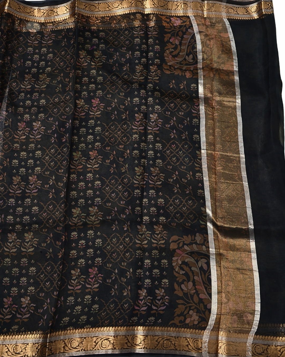 Pure Organza Silk with Zari Border