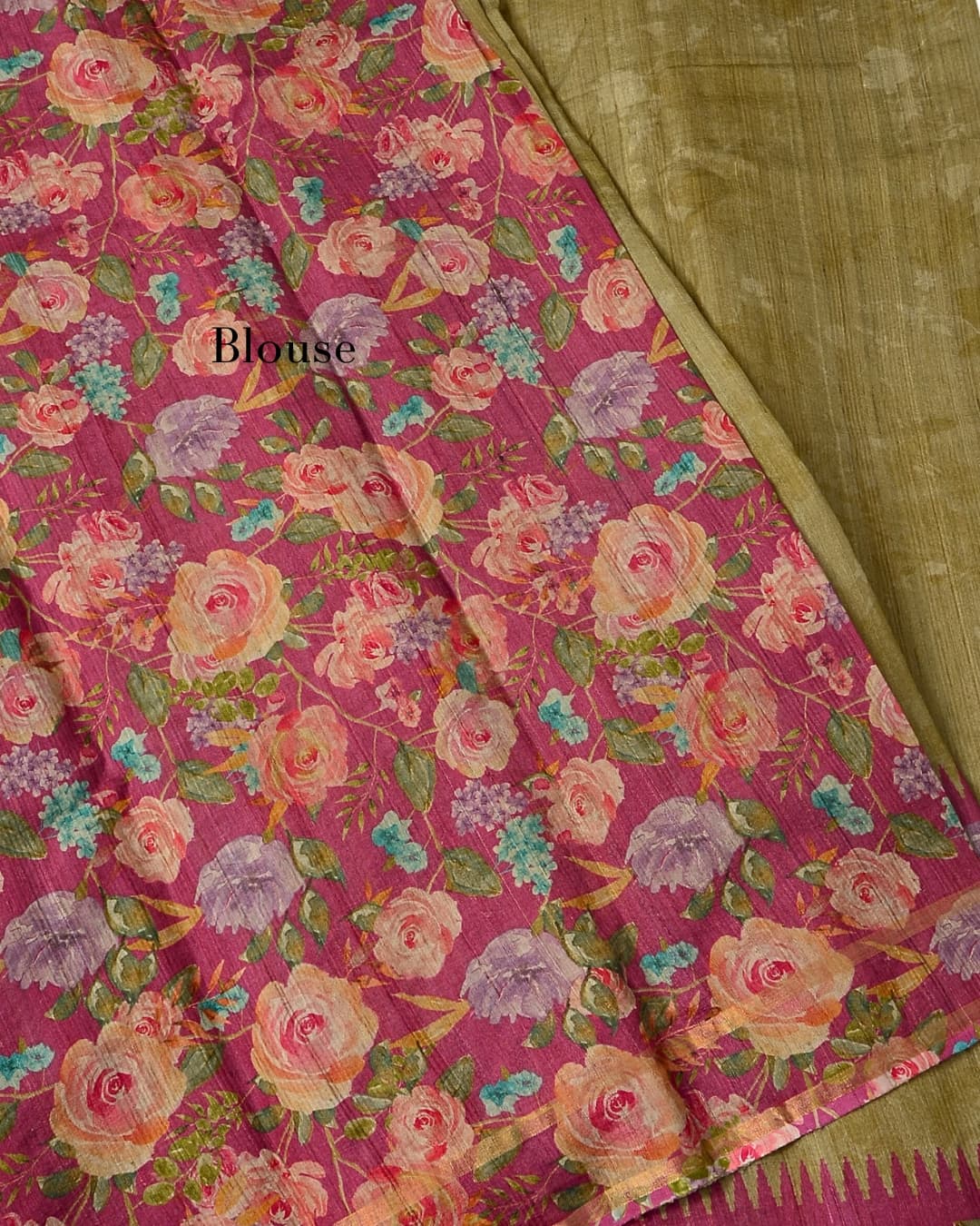 Pure Desi Tussar Silk Saree