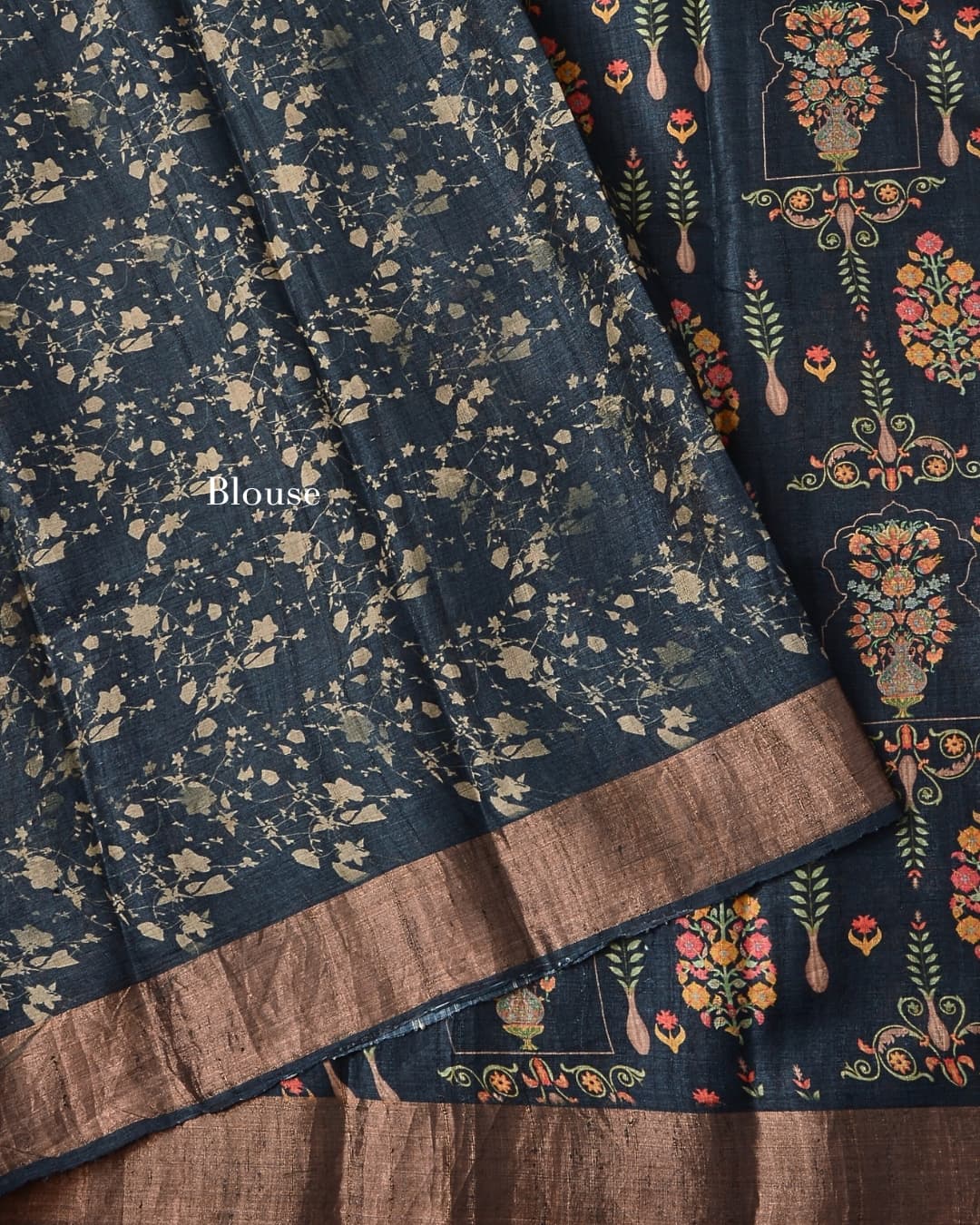 Pure Desi Tussar Silk Saree
