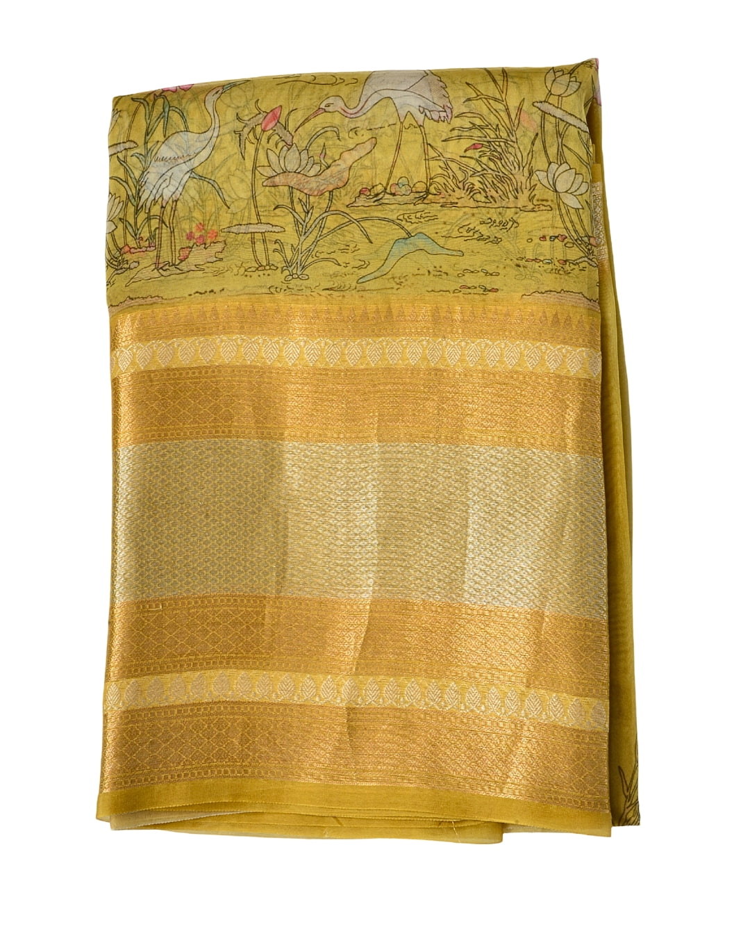 Pure Organza with Zari Border