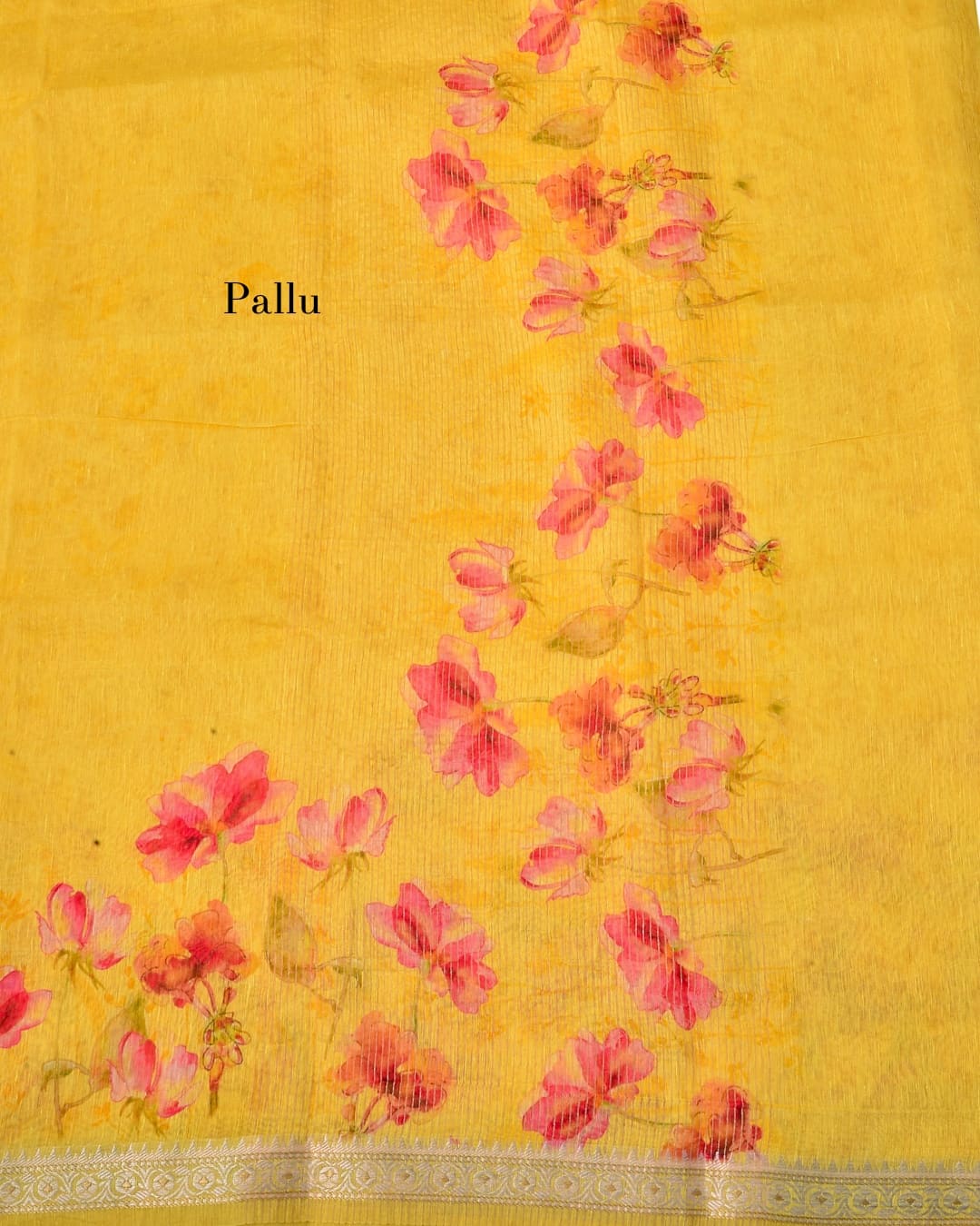 Pure Linen Silk Saree