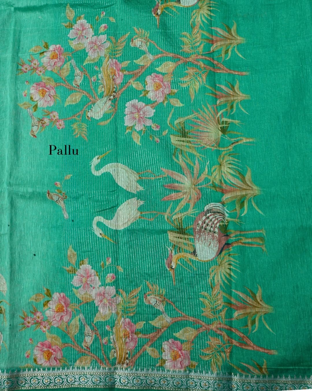 Pure Linen Silk Saree