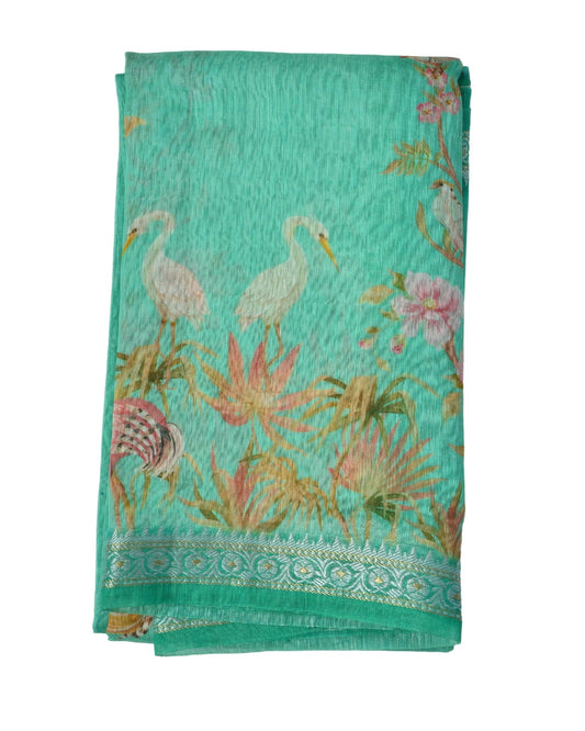 Pure Linen Silk Saree