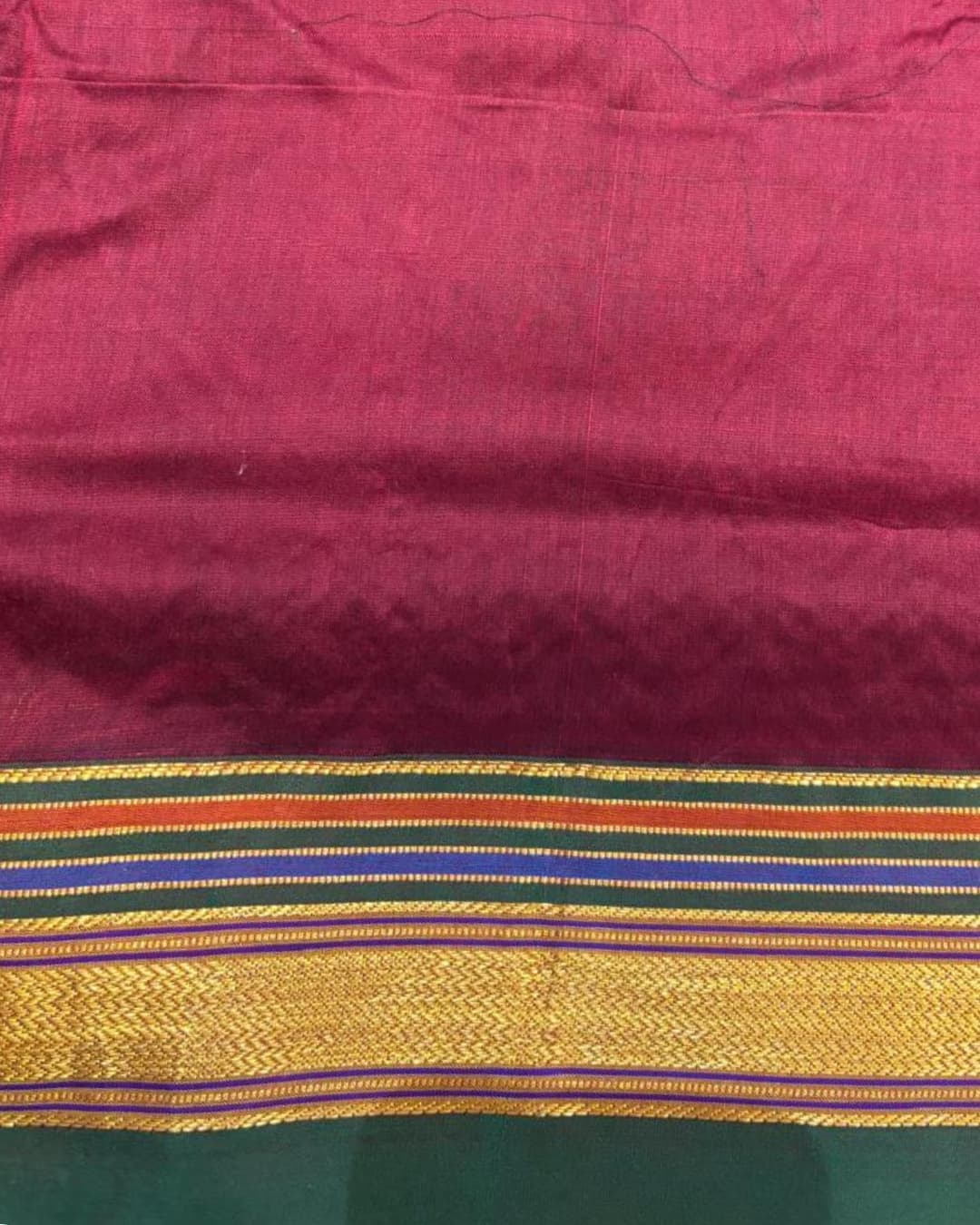 Ilkal Silk Saree with Kasuthi Hand Embroidery