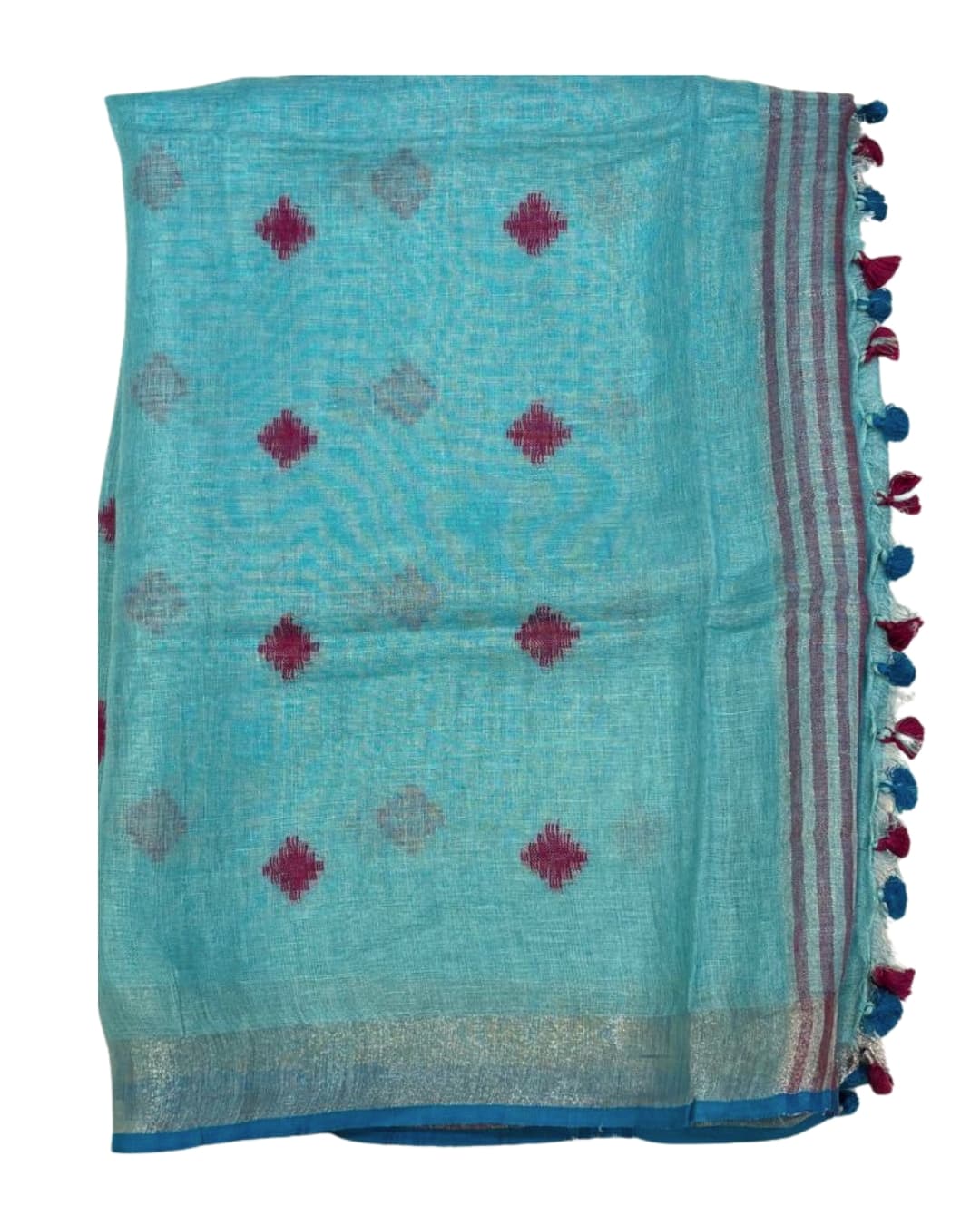 Linen Saree with Subtle Motifs 