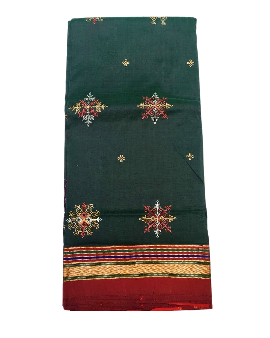Ilkal Silk Saree with Kasuthi Hand Embroidery
